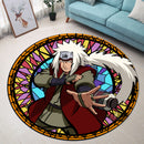 Jiraiya Stained Glass Round Rug