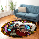Jiraiya Stained Glass Round Rug