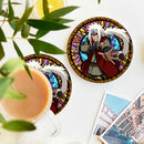 Jiraiya Stained Glass Drink Coasters