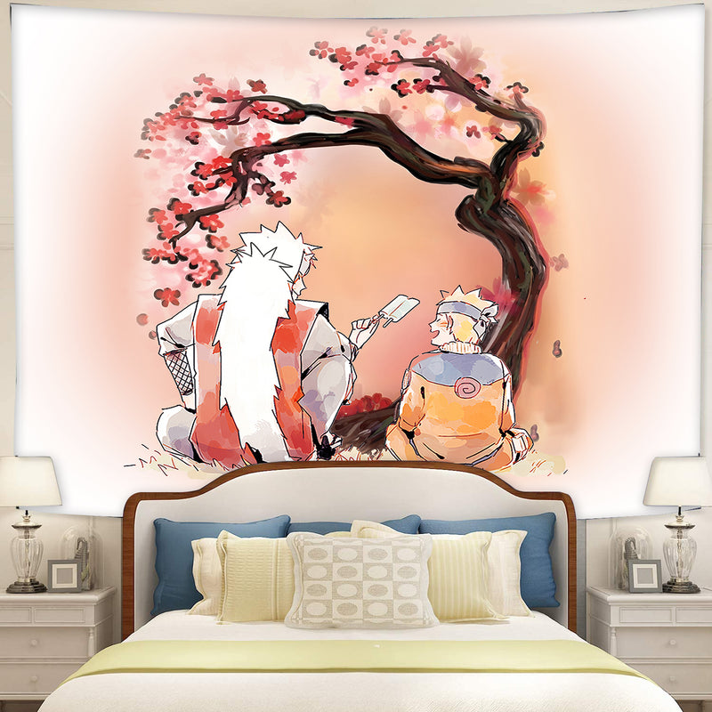 Jiraiya Cherry Blossom Tapestry Room Decor