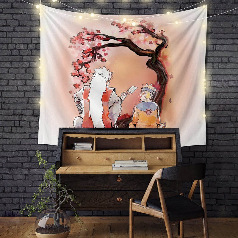 Jiraiya Cherry Blossom Tapestry Room Decor