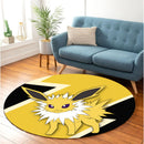 Jolteon Eevee Evolution Round Rug
