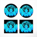 Kakashi Perfect Susano Moonlight Ceramic Drink Coasters