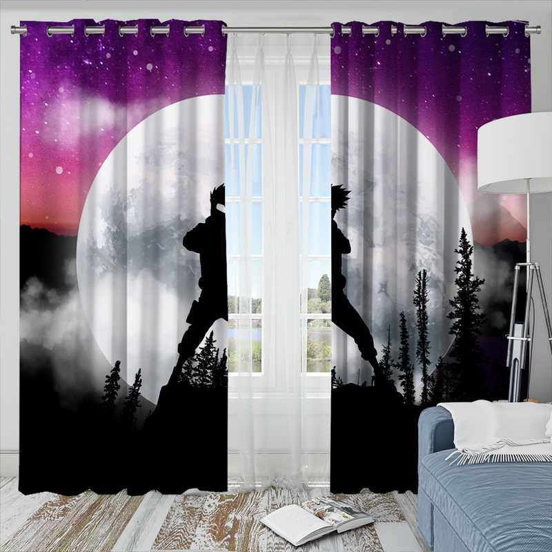 Kakashi Sunset Back Seat Window Curtain