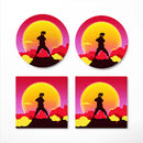 Kakashi Sunset Ceramic Drink Coasters