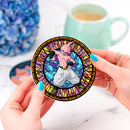 Kid Buu Stained Glass Drink Coasters