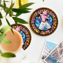 Kid Buu Stained Glass Drink Coasters