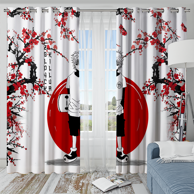 Killua Zoldyck Hunter X Hunter Anime Japan Style Window Curtain