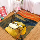Psyduck Painting Rectangular Area Rug