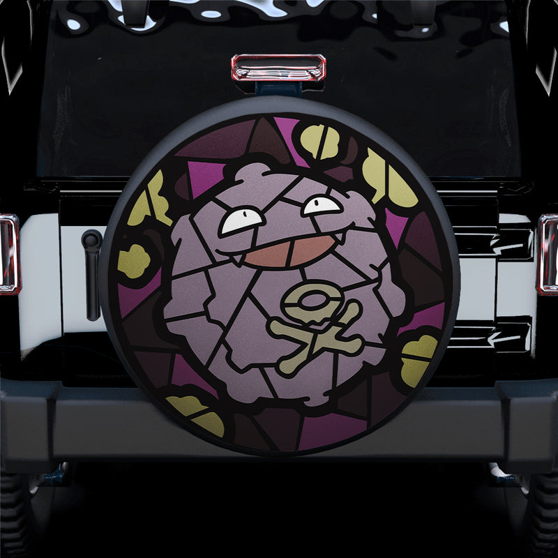 Koffing Stained Glass Pokemon Car Spare Tire Covers Gift For Campers