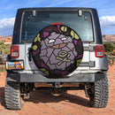Koffing Stained Glass Car Spare Tire Cover