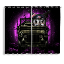 Kuromi Anime Funny Halloween Moonlight Window Curtain