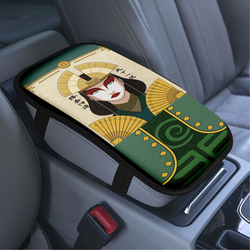 Kyoshi Last Airbender Armrest Center Console Cover Car Accessories