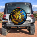 Live By The Sun Feel By The Moon Car Spare Tire Cover