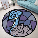 Lapras Stained Glass Round Rug
