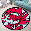 Latias Stained Glass Round Rug