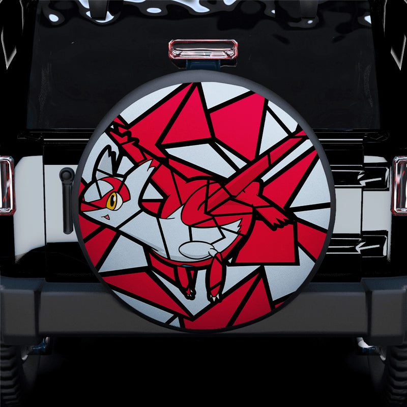 Latias Pokemon Stained Glass Car Spare Tire Covers Gift For Campers