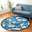 Latios Stained Glass Round Rug