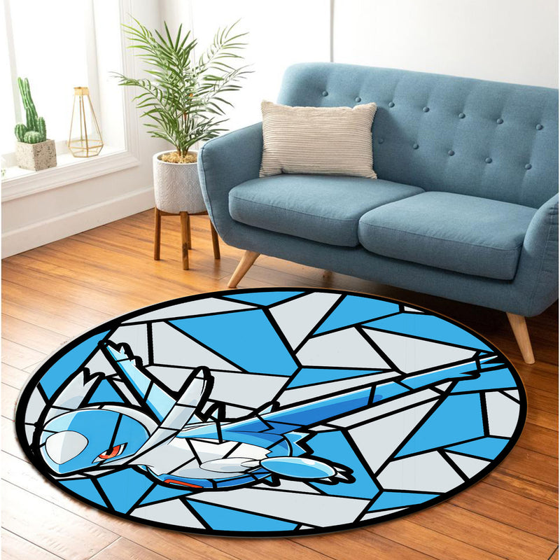 Latios Stained Glass Round Rug
