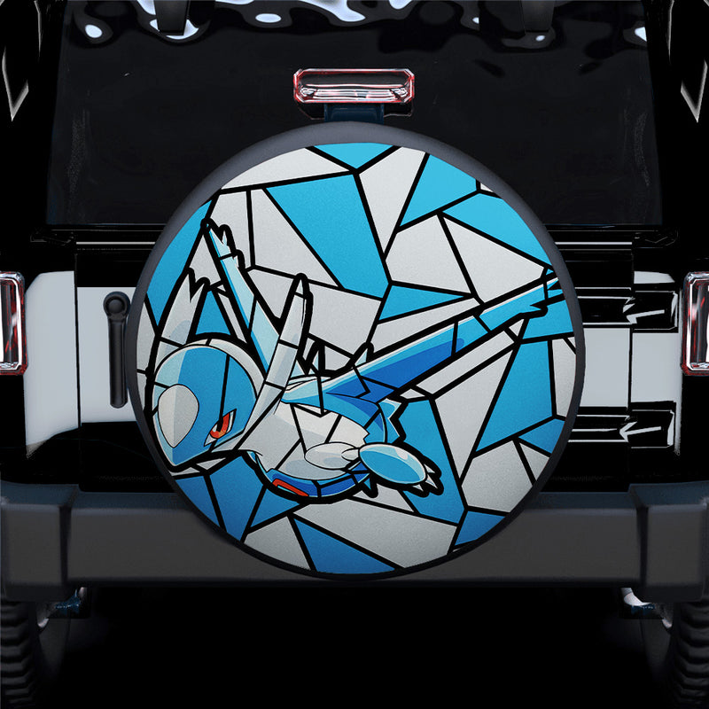 Latios Pokemon Stained Glass Car Spare Tire Covers Gift For Campers