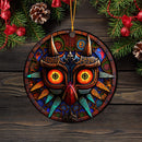 Legend Of Zelda Mask Stained Glass Mica Ornament Perfect Gift For Holiday