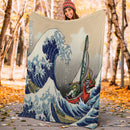 Legend Of Zelda The Great Wave Premium Blanket