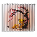 Lion King Simba Cherry Blossom Window Curtain