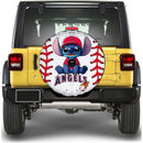 Los Angeles Angels Car Spare Tire Cover With Camera Hole