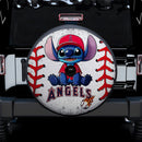 Los Angeles Angels Car Spare Tire Cover With Camera Hole