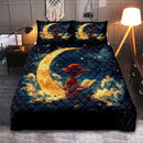 Luffy 1 Reading On A Crescent Moon Quilt Bed Sets