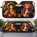Luffy X Bonney One Piece Custom Car Windshield Sunshades