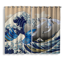 Lugia Vs Kyogre The Great Wave Japan Window Curtain