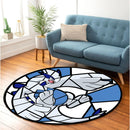 Lugia Stained Glass Round Rug
