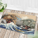 Madara Vs Hashirama The Great Wave Japan Doormat Home Decor