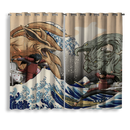 Madara Vs Hashirama The Great Wave Japan Window Curtain