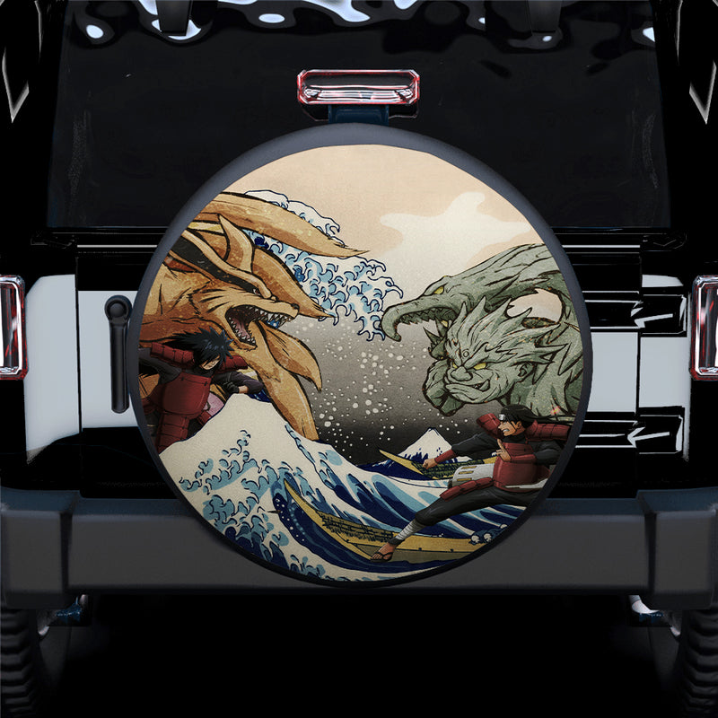 Madara Vs Hashirama The Great Wave Japan Car Spare Tire Covers Gift For Campers