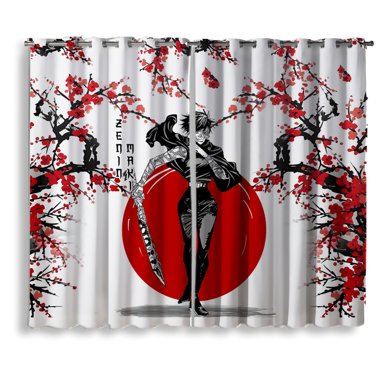 Maki Jujutsu Kaisen Anime Japan Style Window Curtain