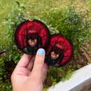 Makima Chainsaw Man Moonlight Halloween Car Coasters Auto Cup Holder