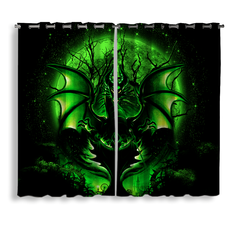 Maleficent Moonlight Window Curtain