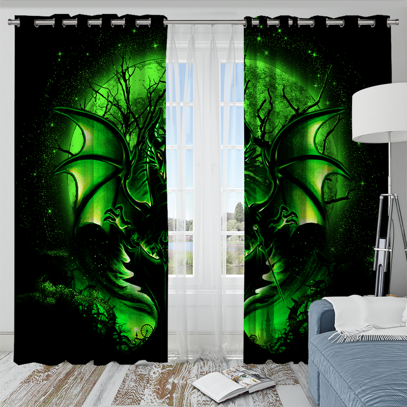 Maleficent Moonlight Window Curtain