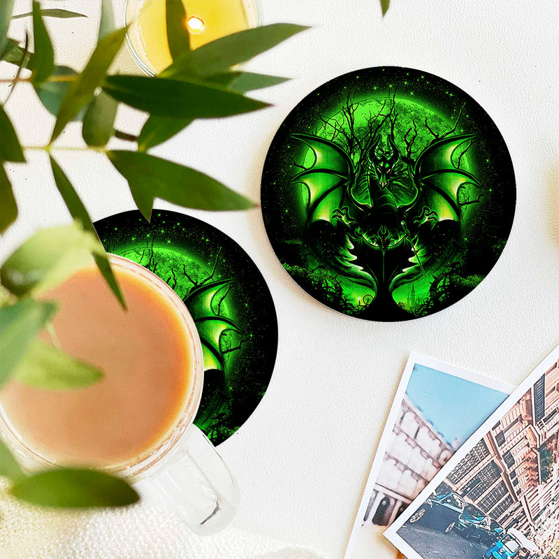 Maleficent Moonlight Ceramic Drink Coasters