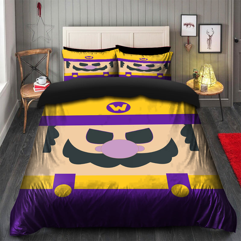 Mario Wario Bedding Set Duvet Cover And 2 Pillowcases