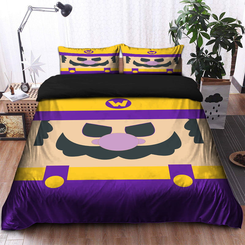 Mario Wario Bedding Set Duvet Cover And 2 Pillowcases