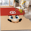 Mario Face Rectangular Area Rug