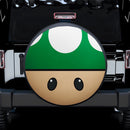 Mario Mushroom Green Car Spare Tire Cover
