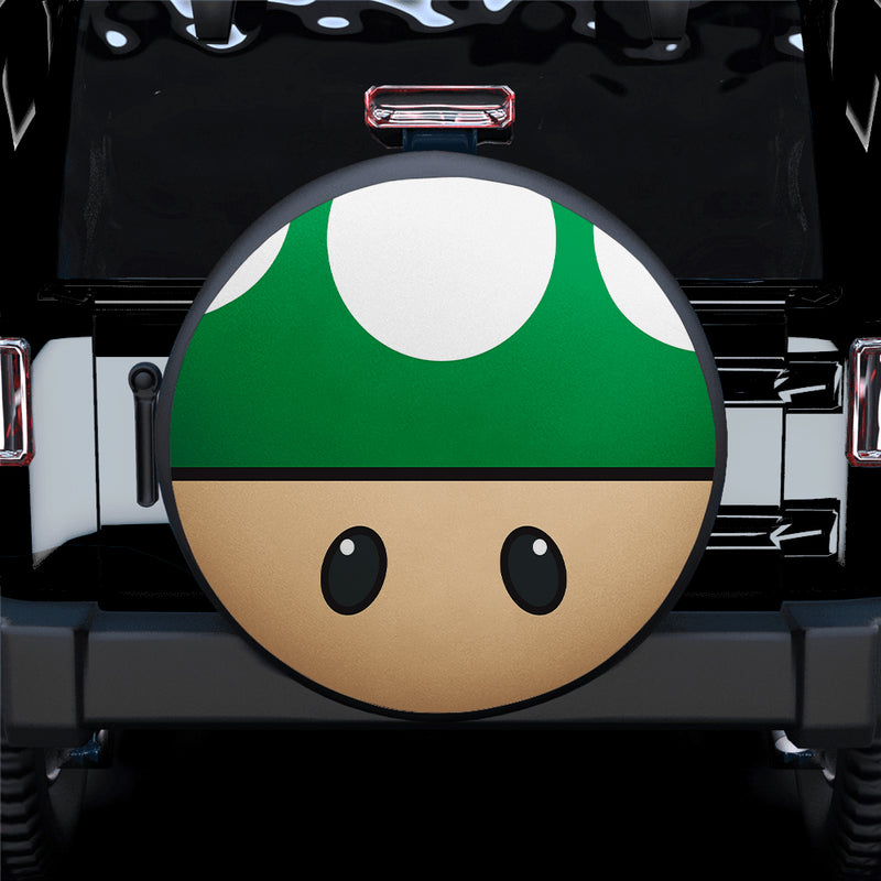 Mario Mushroom Green Car Spare Tire Covers Gift For Campers