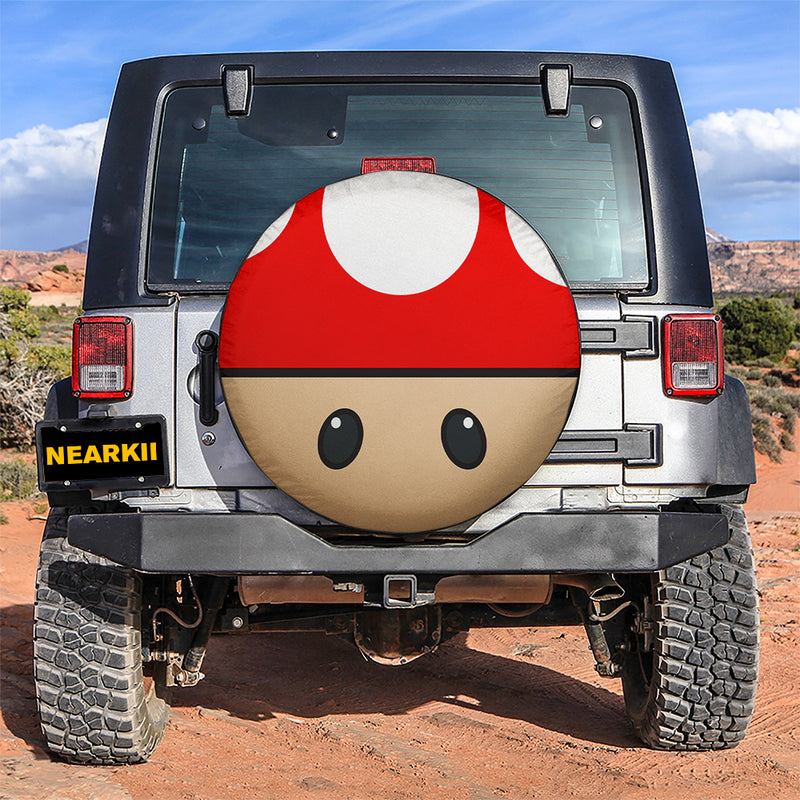 Mario Mushroom Red Car Spare Tire Covers Gift For Campers