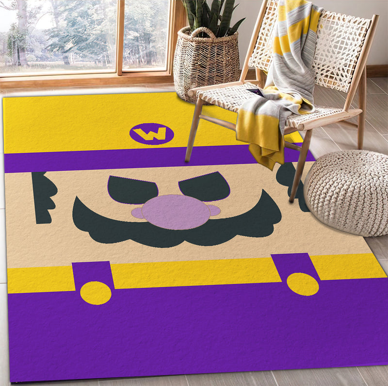 Mario Wario Carpet Rug Home Room Decor