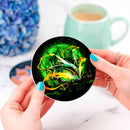Mega X Rayquaza Moonlight Ceramic Drink Coasters