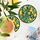 Mega Rayquaza Stained Glass Drink Coasters